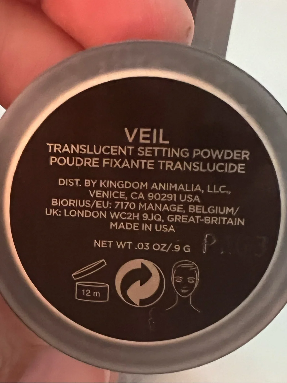 Hourglass Translucent Setting Powder - travel size